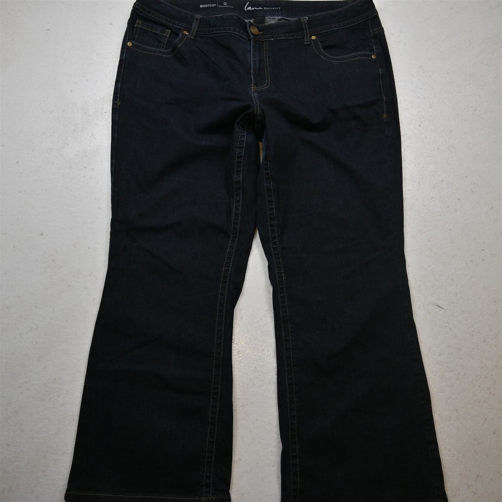 Lane Bryant 20 Short Mid Rise Bootcut Genius Fit Rinse Stretch Denim Jeans